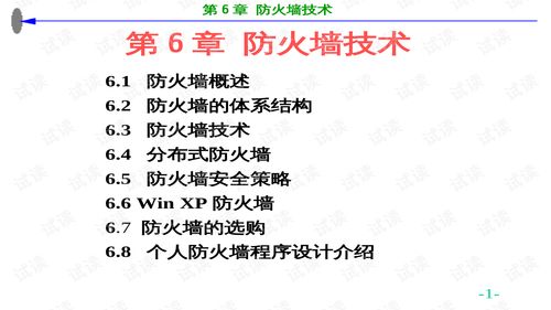 防火墻技術(shù) 守護(hù)網(wǎng)絡(luò)信息安全的基石——第6章課件解讀